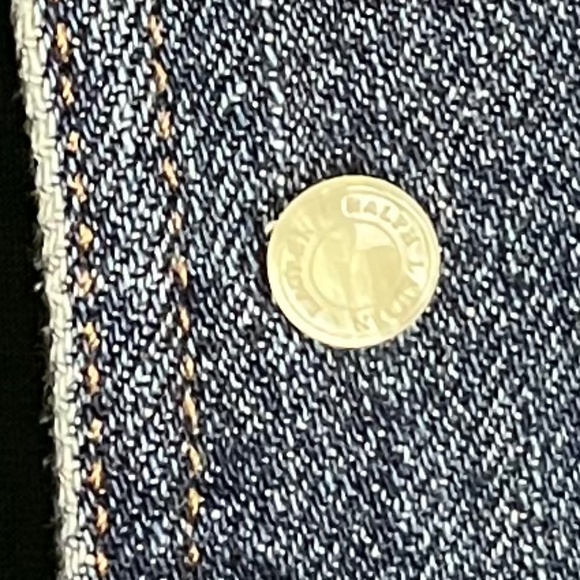 Lauren Jeans CO Denim Jacket with RLL Monogram Buttons size L - Picture 5 of 16